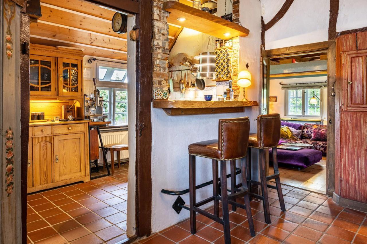 Ferienwohnung Reetdachhaus Bischoff Kuden Exterior foto
