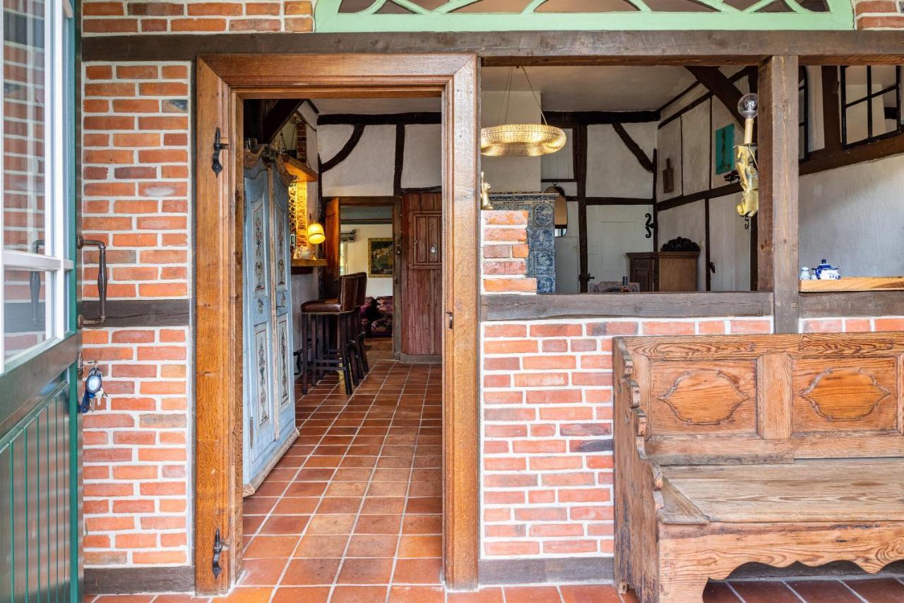 Ferienwohnung Reetdachhaus Bischoff Kuden Exterior foto