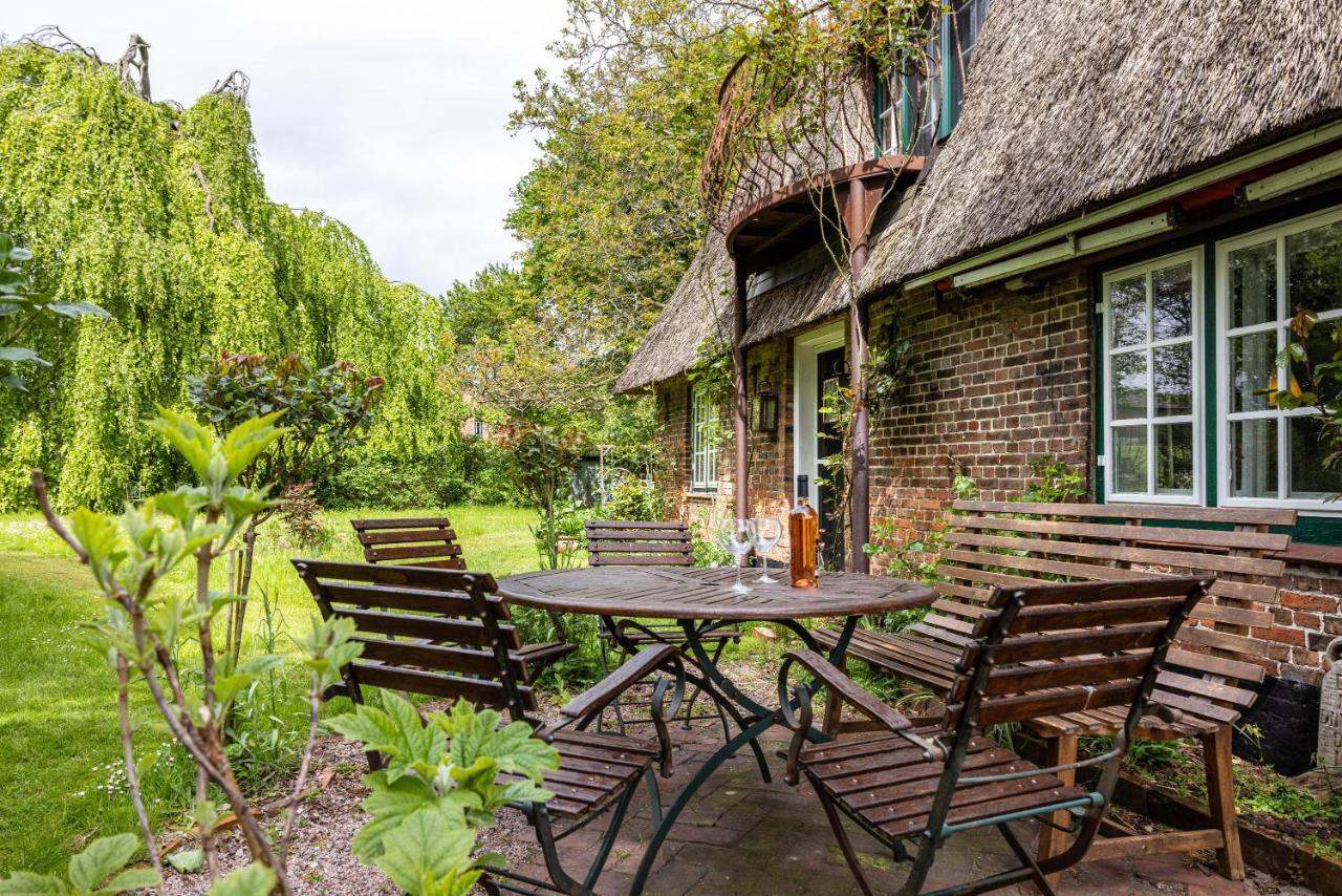 Ferienwohnung Reetdachhaus Bischoff Kuden Exterior foto