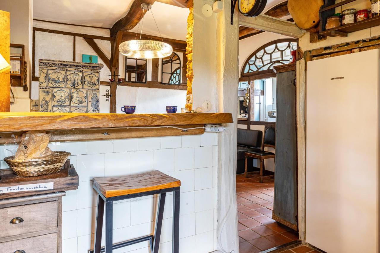 Ferienwohnung Reetdachhaus Bischoff Kuden Exterior foto