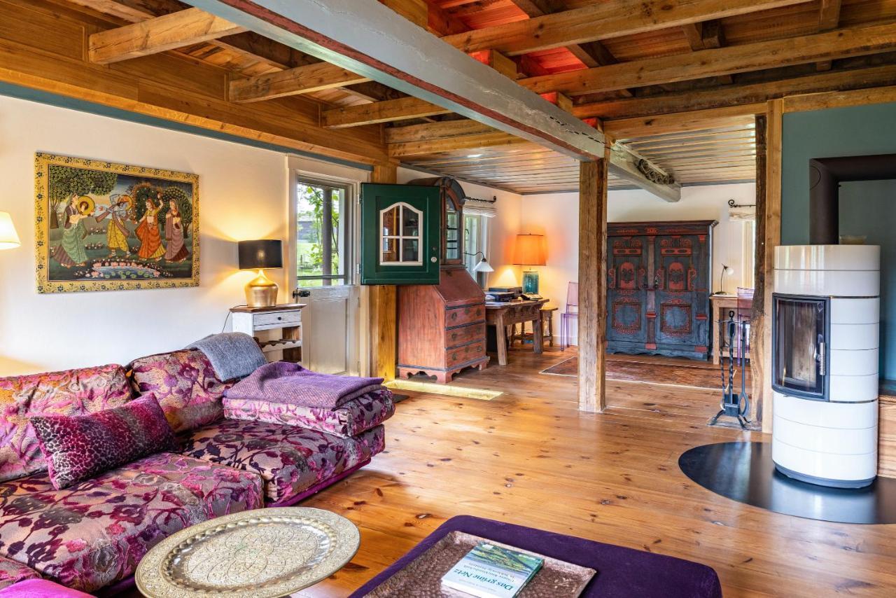 Ferienwohnung Reetdachhaus Bischoff Kuden Exterior foto
