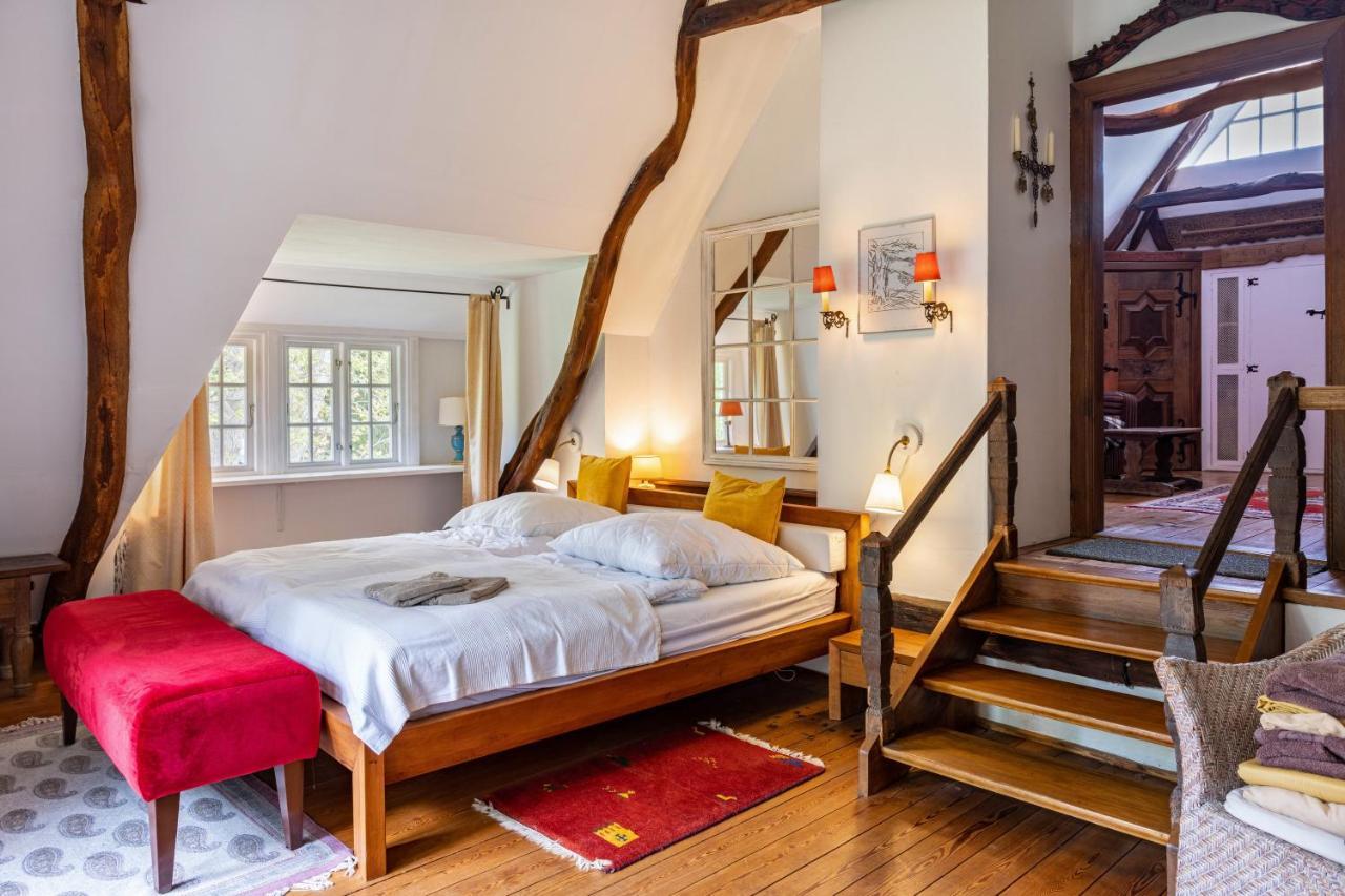 Ferienwohnung Reetdachhaus Bischoff Kuden Exterior foto